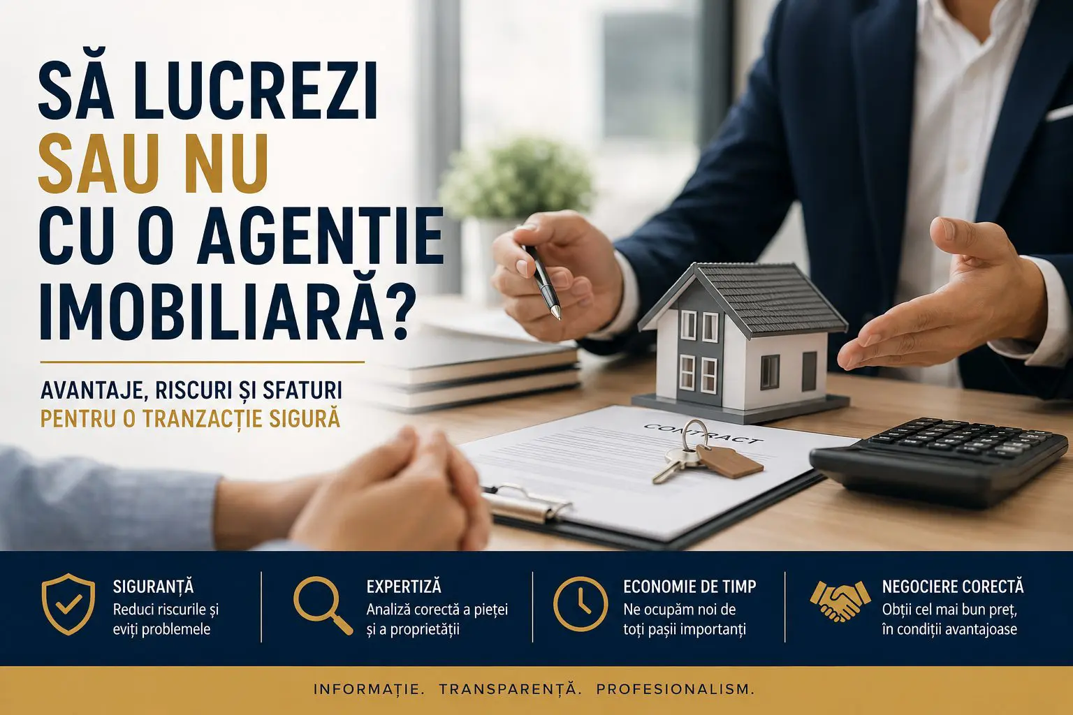 Să lucrezi sau nu cu o agenție imobiliară?